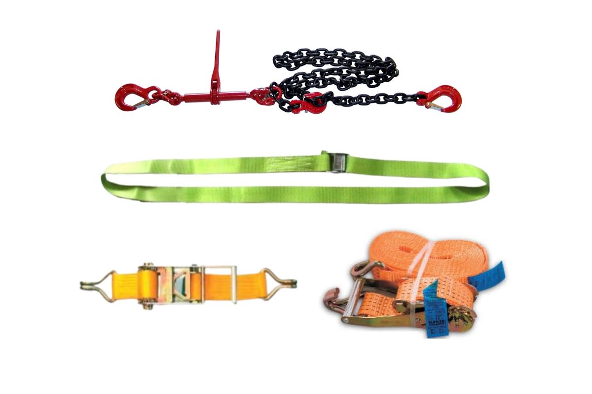 Load securing with lashing chains and straps from SHT