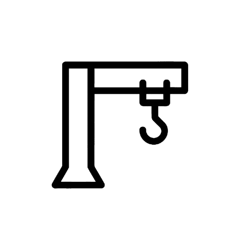 Icon symbolizing crane construction