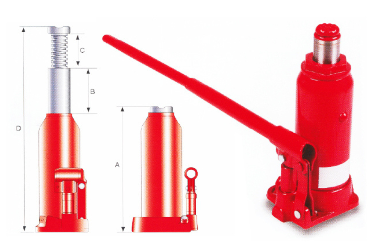 Hydraulic steel floor jack
