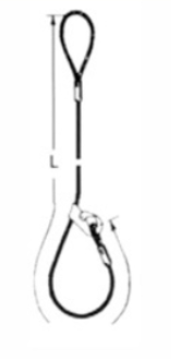 Ausführung schlaufe-gleithaken