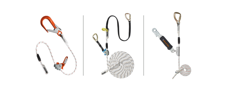 Restraint ropes with carabiners