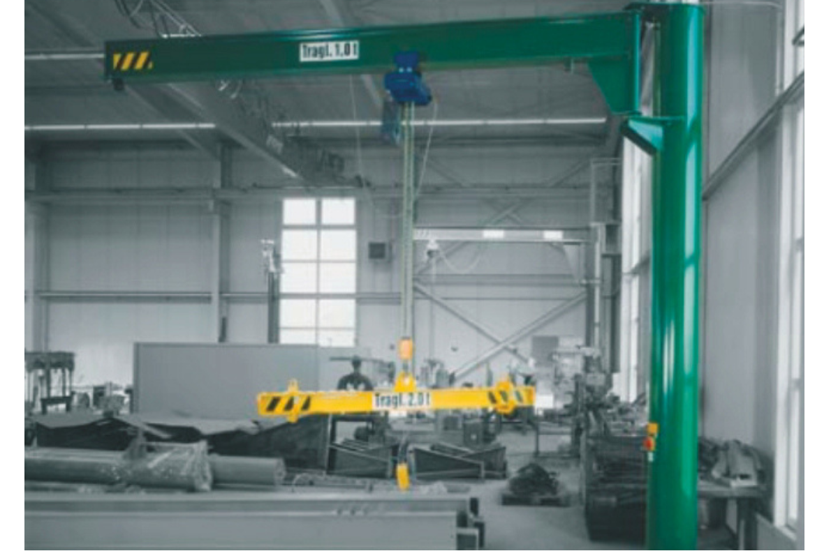 Column-mounted jib crane