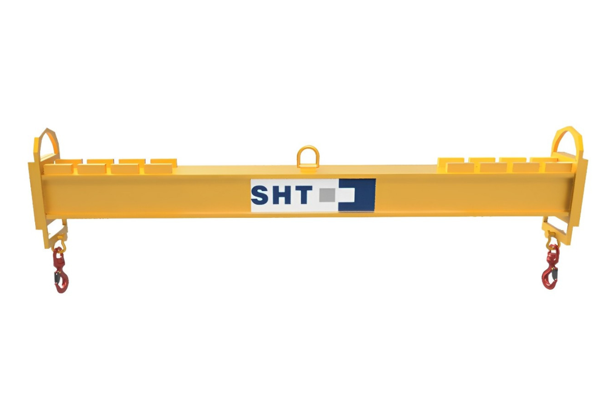 Adjustable beam spreader with movable suspension points