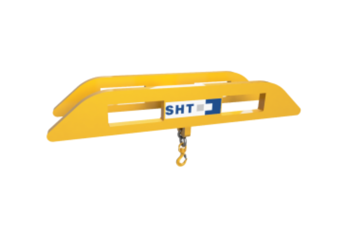 Forklift spreader to slide onto forklift tines