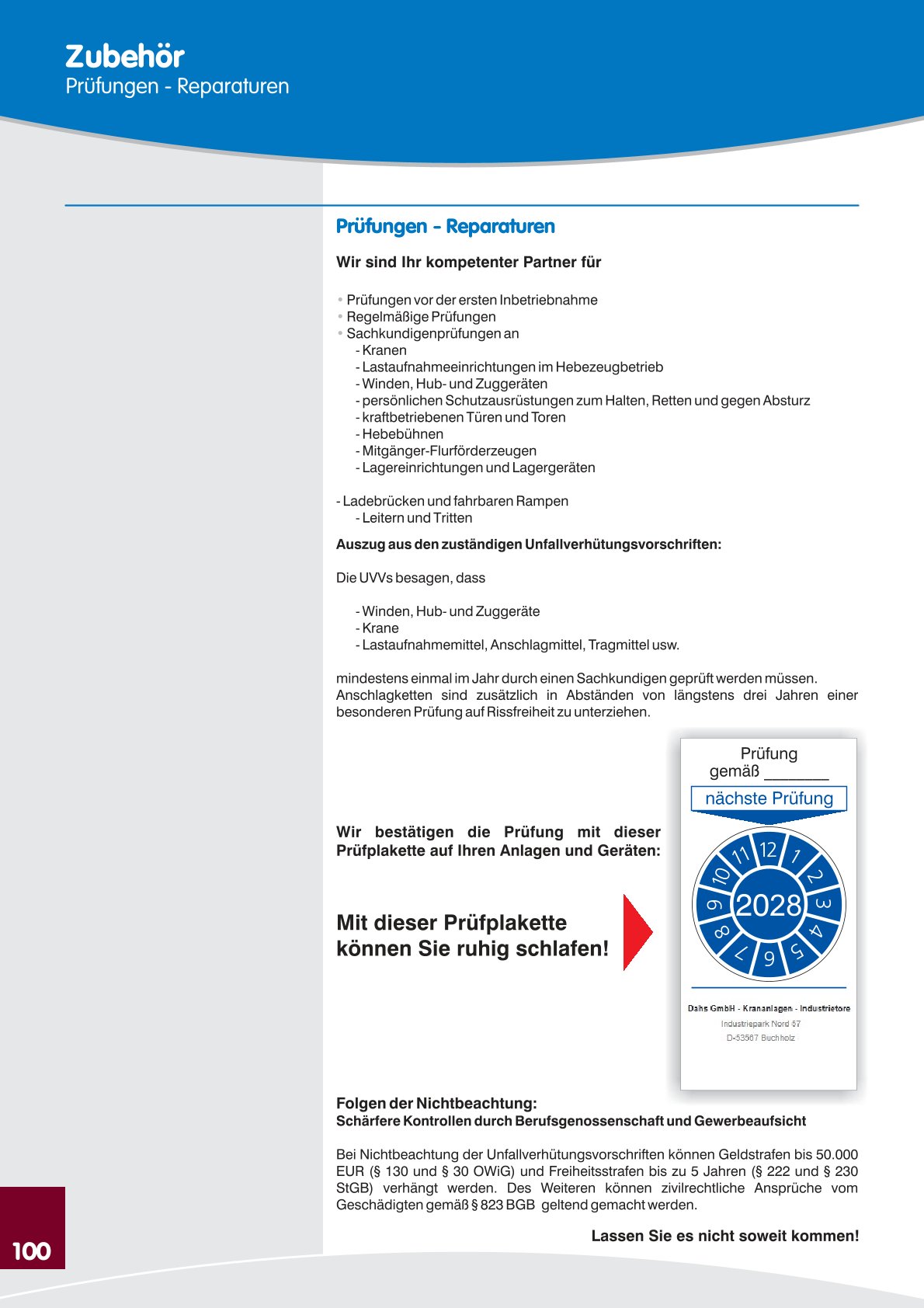DAHS Produktkatalog