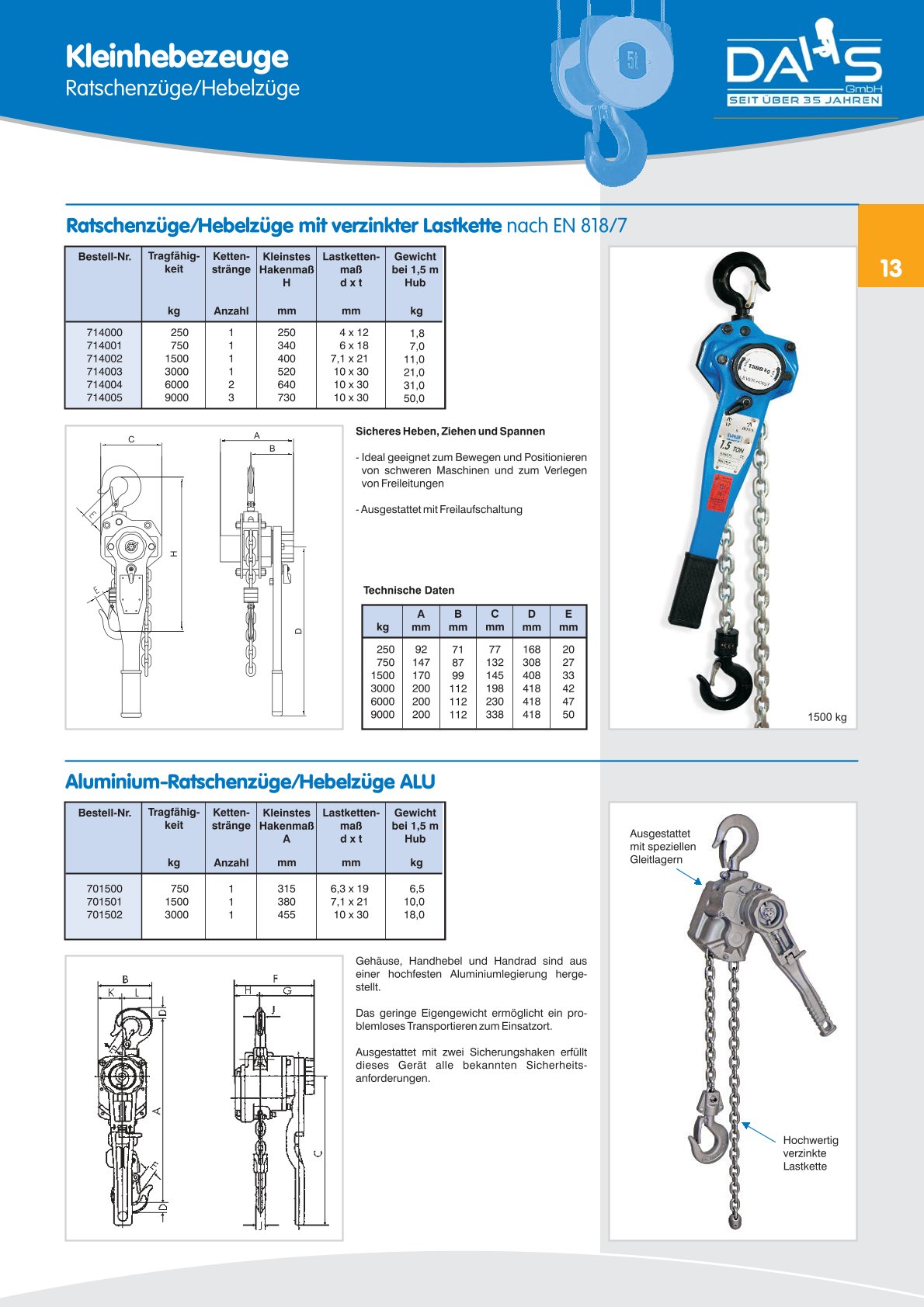 DAHS Produktkatalog