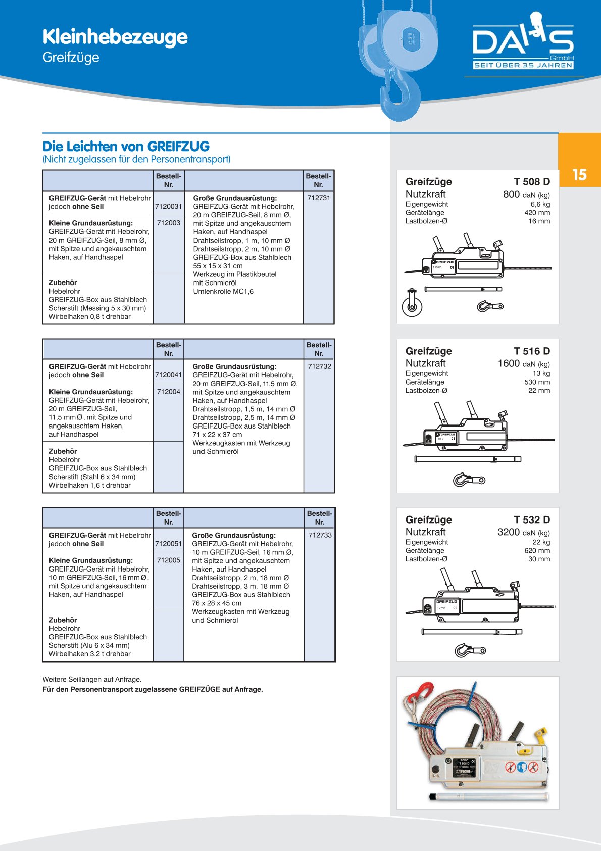 DAHS Produktkatalog