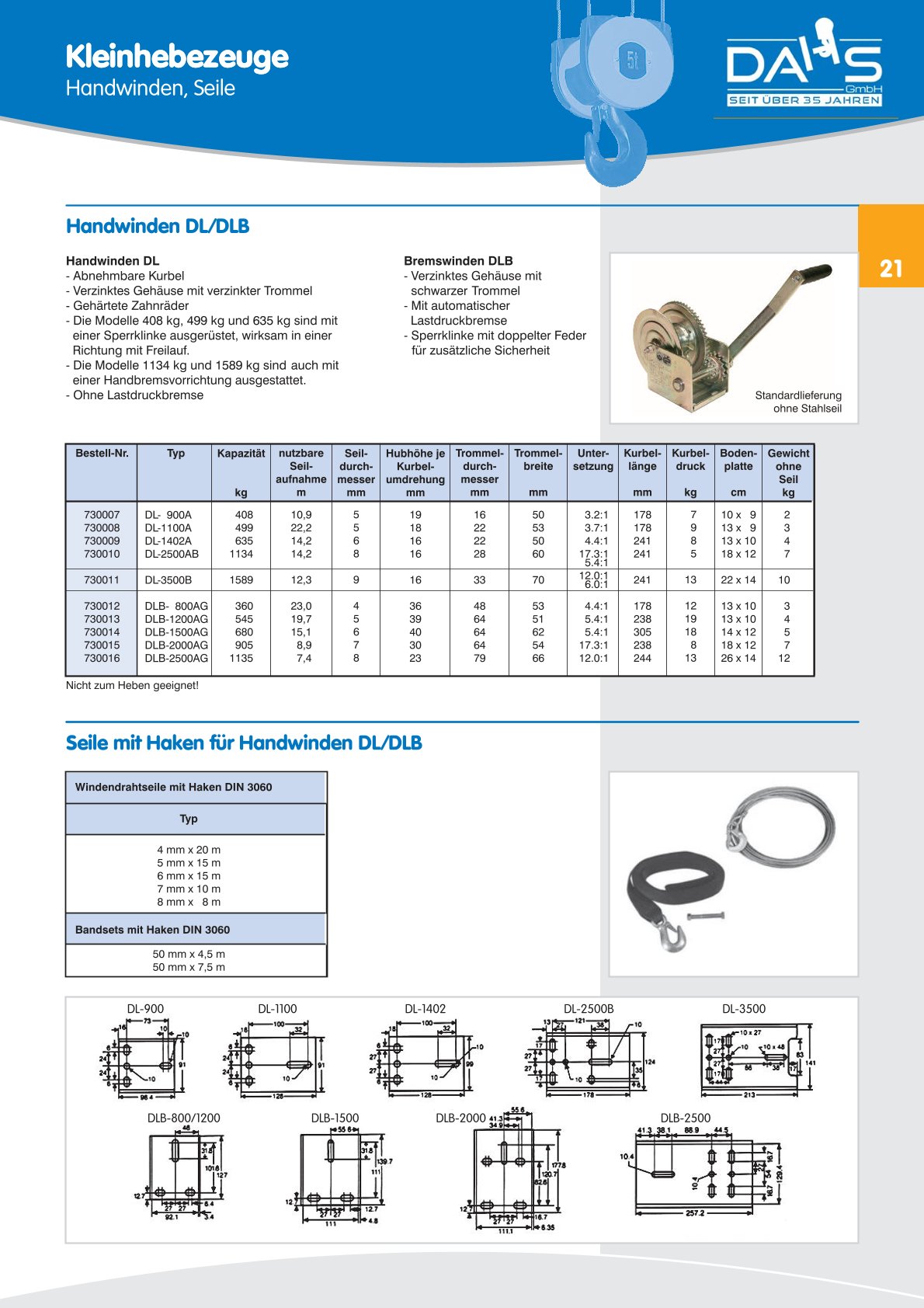 DAHS Produktkatalog