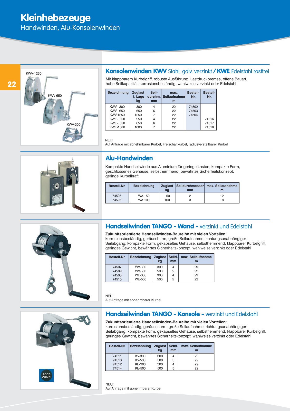 DAHS Produktkatalog