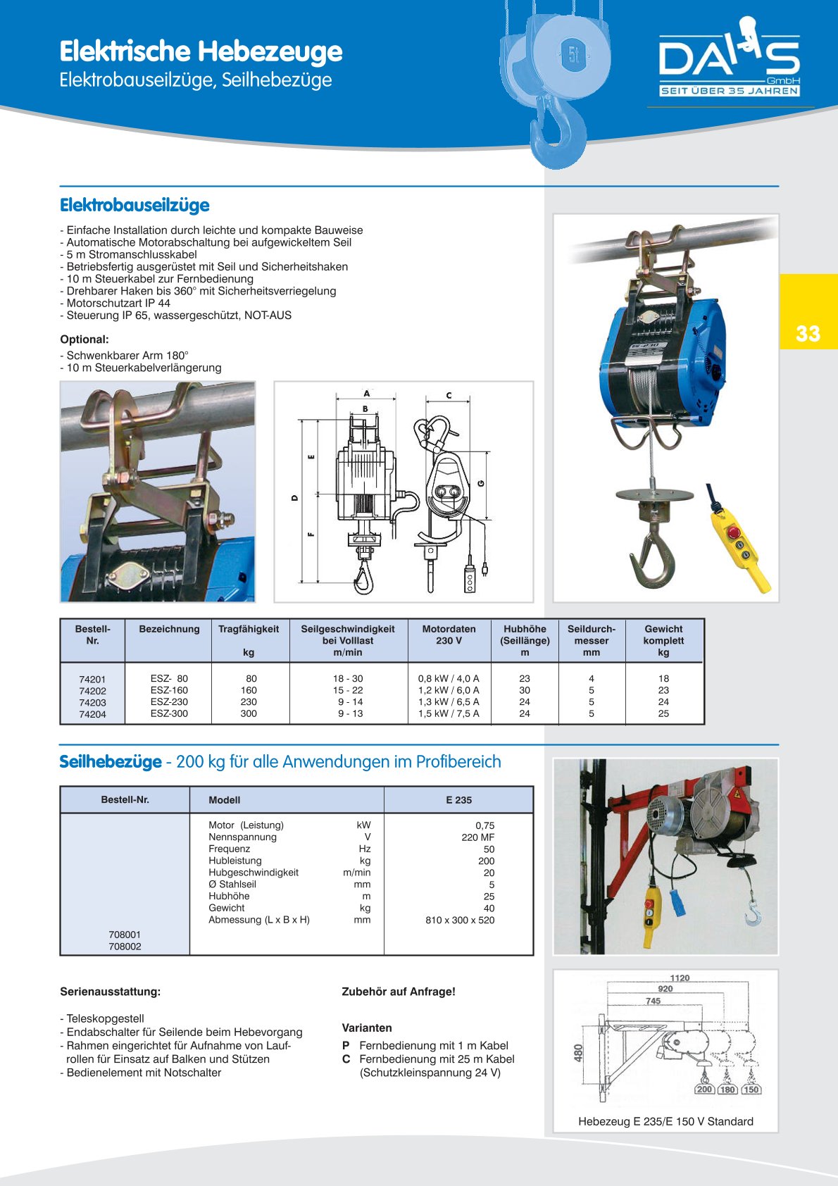 DAHS Produktkatalog