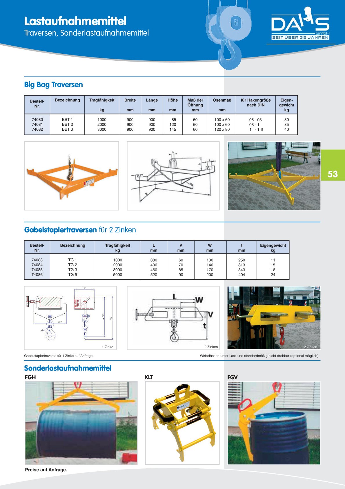 DAHS Produktkatalog
