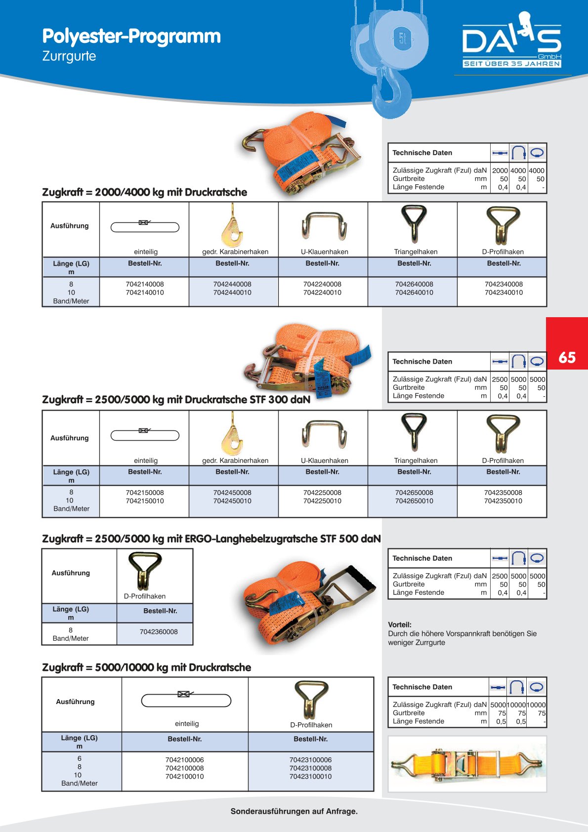 DAHS Produktkatalog