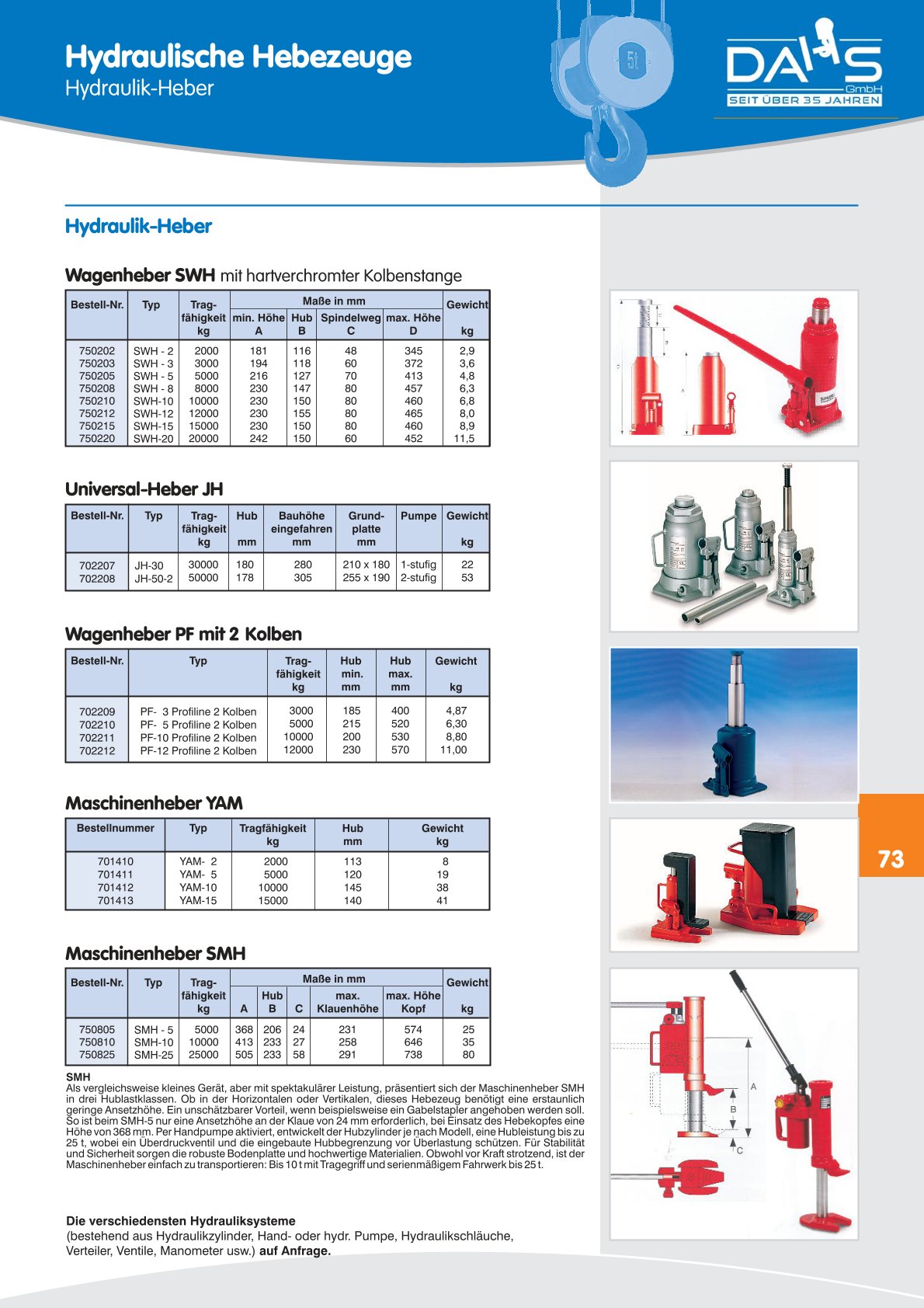 DAHS Produktkatalog