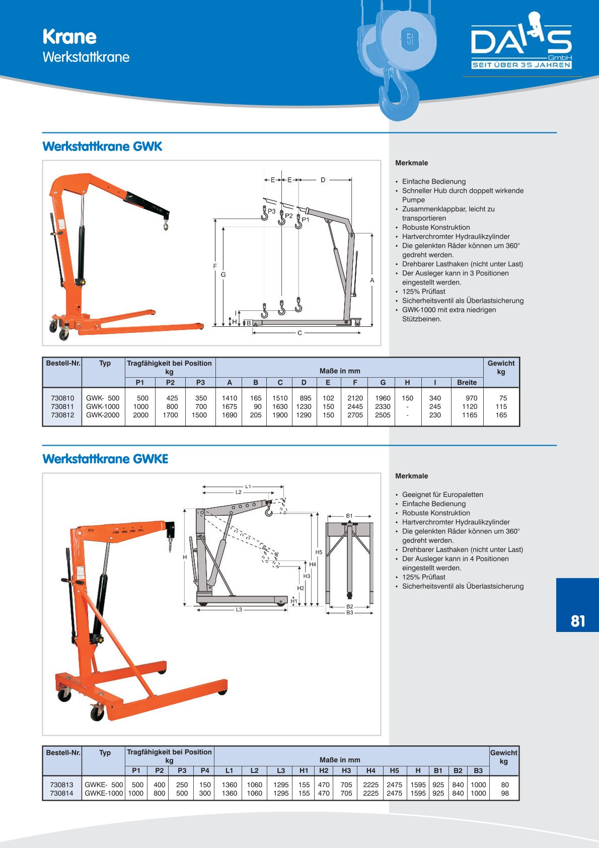 DAHS Produktkatalog