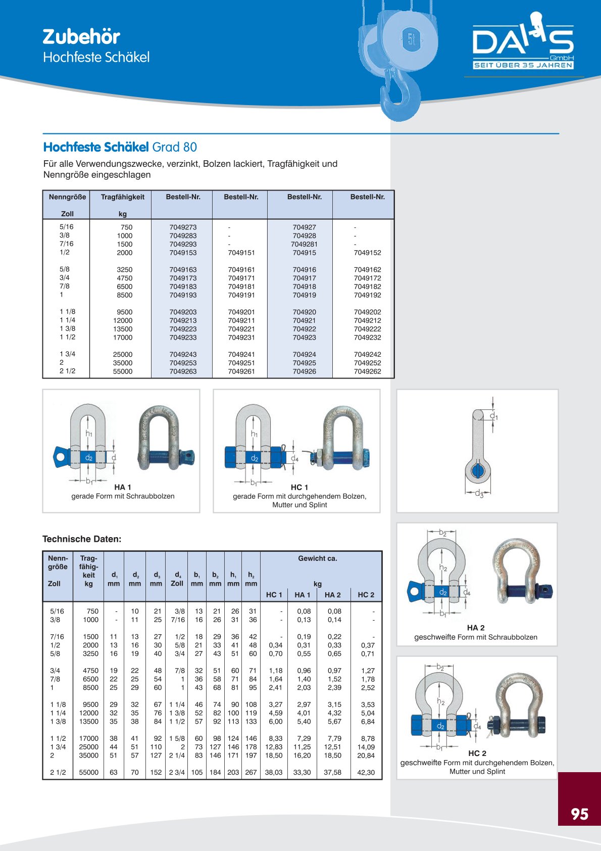 DAHS Produktkatalog
